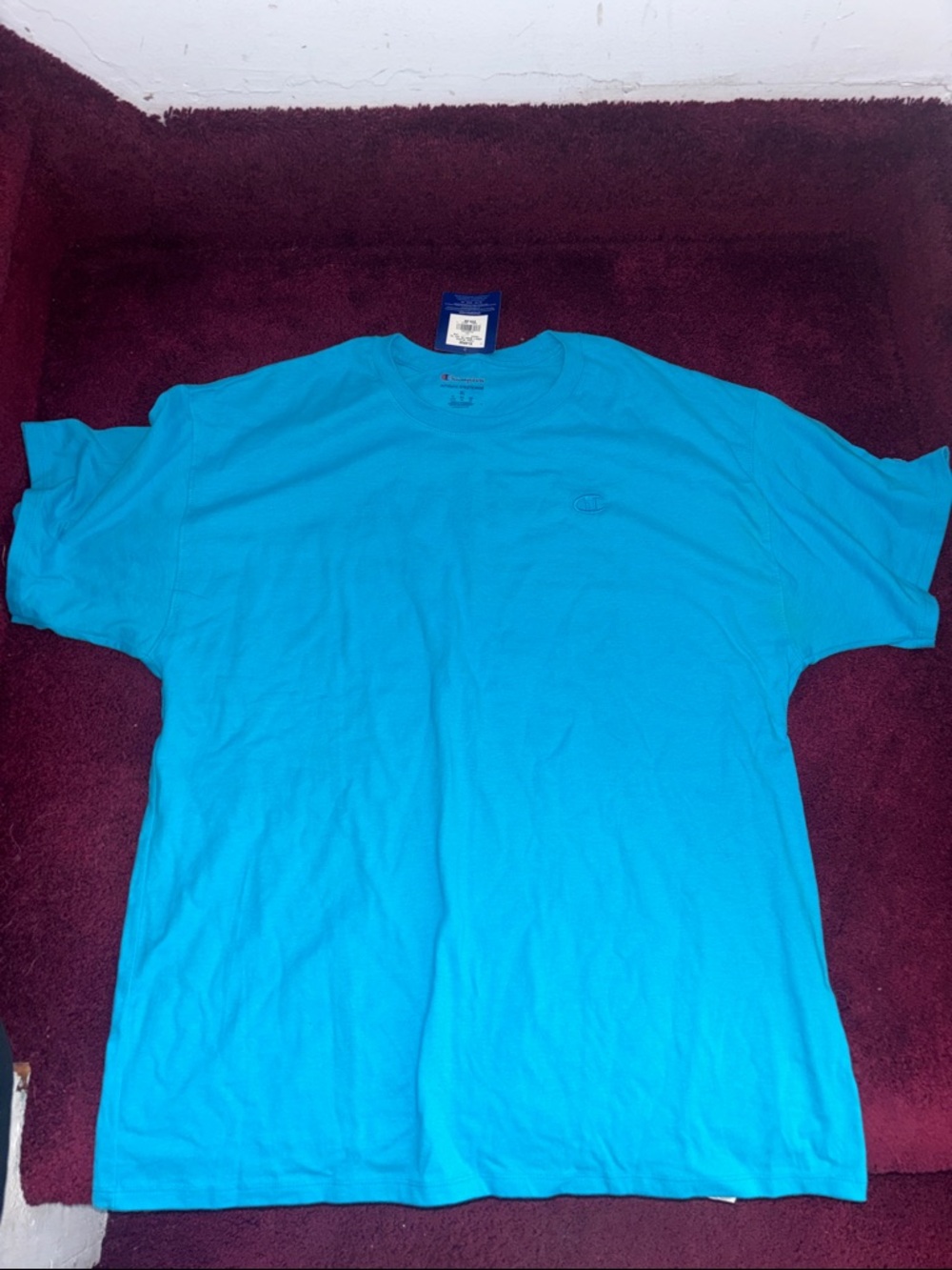 Champion Turquoise Short-Sleeve Crewneck Tee